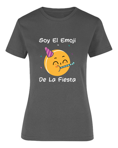 Playera Para Mujer Estampado Emoji De Fiesta - Fiesta