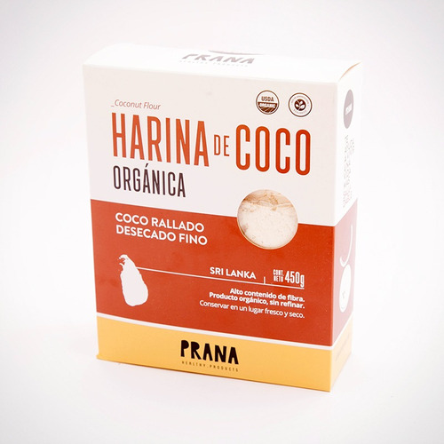Harina De Coco Orgánico 450g Prana