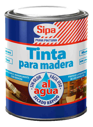 Sipa Tinta Al Agua Pino Oregon Tarro 800cc