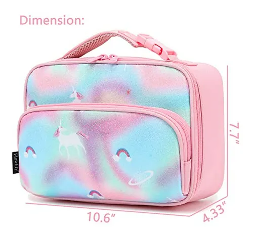 Lonchera Térmica Flowfly Para Niños Con Diseño De Unicornio