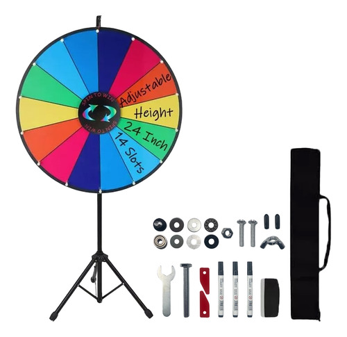 Ruleta De Fortuna Con Base De Metal De Altura Ajustable