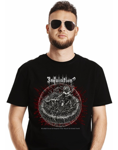 Polera Inquisition Bloodshed Across Metal Impresión Directa