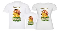 Comprar Camisetas Personalizada Para Familia X3 Cumpleaños Rey León 