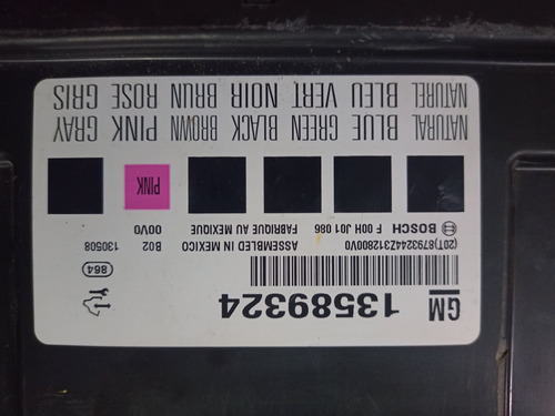 Modulo De Carrocería Bcm Chevrolet Cruze (Usado)