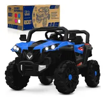 Comprar Kids House Carrito Montable Buggy Rocket 12V para Niños, Motor Dual, Control Remoto, Puertas Dobles, Luces LED, Música, USB, Avance y Retroceso, Bluetooth, Batería Recargable, Seguro y Divertido Azul