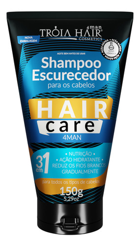 Shampoo Tônico Escurece Grisalho/branco Cabelo Unissex - *