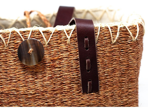 Bolsa De Fibra De Henequén Tejida Por Artesanos Yucatecos.