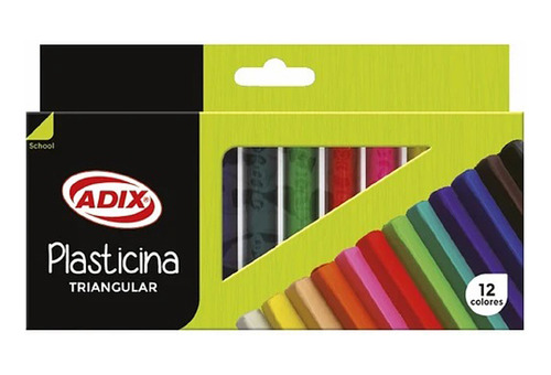 Plasticina Adix 12 Col Triangular