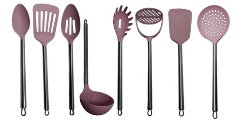 Utensilios Cocina Linea Premium Acero Juego 8 Pza Nylon