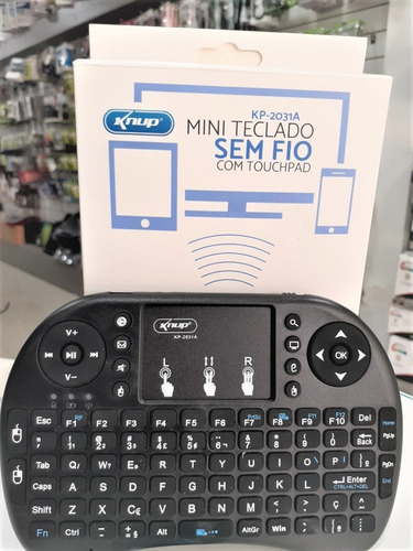 Mini Teclado Sem Fio Kp-2031a