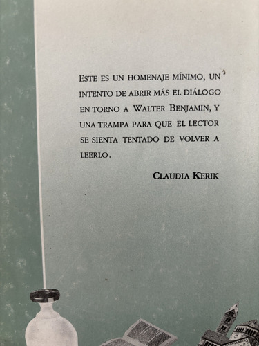 En Torno A Walter Benjamin. Claudia Kerik. Uam, 1993. (Usado)
