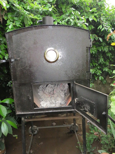 Imagen 7 de 7 de Horno A Leña Calor Envolvente Bandeja Enlozada 75 Cm X 60cm