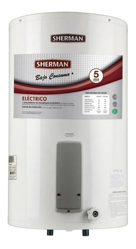 Termotanque Eléctrico 85 L Sherman Rheem Colgar Inferior