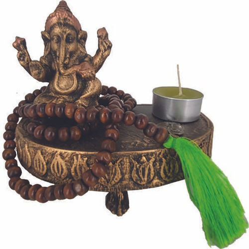 Kit Mini Altar Ganesha Da Prosperidade 5 Itens