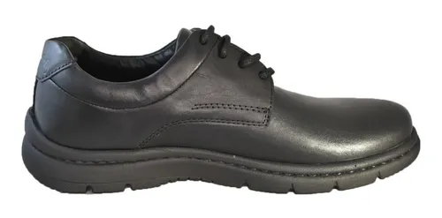 Zapato Acordonado Cavatini Hombre Cuero Punta Redonda