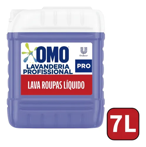 Lava Roupas Sabão Liquido Omo Lavanderia Profissional 7l