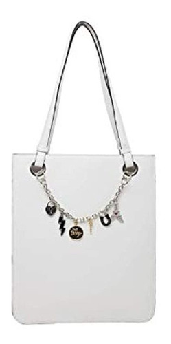 Bolso Tote De Piel Color Blanco. Marca Betsey Johnson