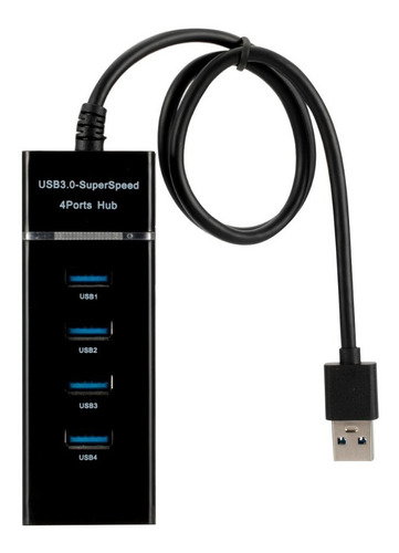 Hub Usb 3.0 4 Puertos Para Mac Pc Ps4 Xbox Datos Carga