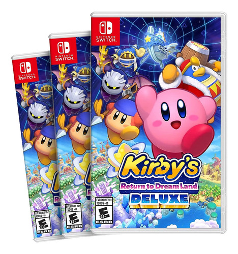 Combo Com 3 Kirby Return To Dream Land Deluxe Switch Fisico