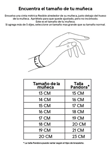 Brazalete Con Broche Pandora Cubierto En Oro Rosa De 14k Talla 18 Cm