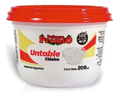 Queso Crema Untable Primer Premio 200gr Sin Tacc