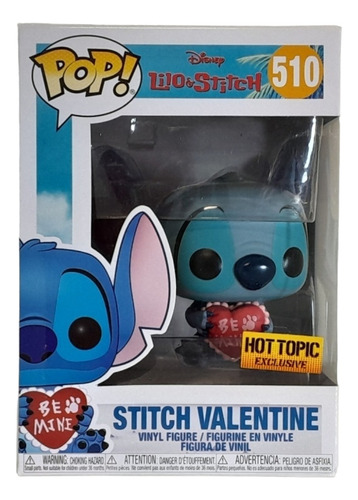 Funko Pop! Lilo & Stitch 510 Stich Valentine Hot Topic Exclu