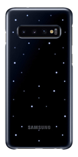 Samsung Galaxy S10 Led Carcasa Trasera, En Negro (ef-kg973cb