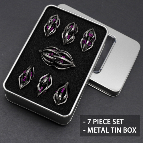 Game Dice D20 D12 D8 D6 Para Dnd Metal Dice Set Rpg Para Jog