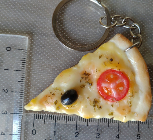 Chaveiro De Comida. Pizza Muçarela. Combo/kit Com 40 Un.