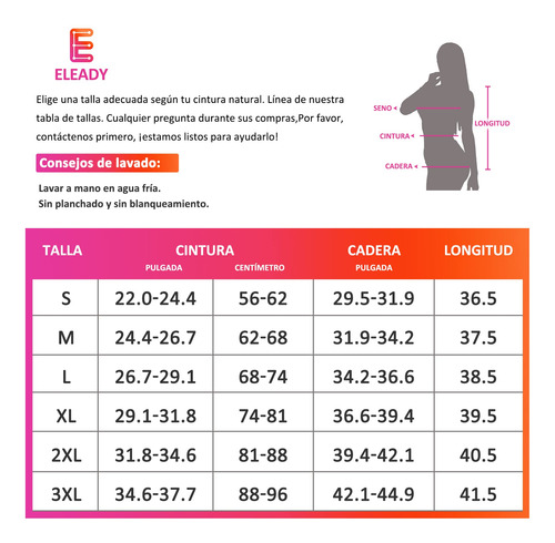 Eleady Pantalón Corto Moldeador Bragas Faja Para Mujer