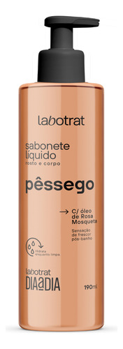 Sabonete Líquido Rosto Corpo Pêssego Hidrata Labotrat 190ml