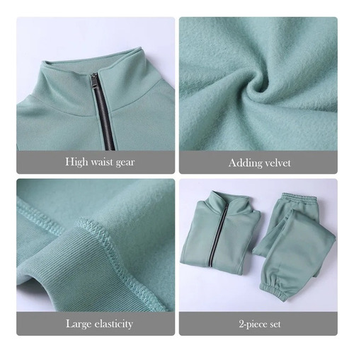 Conjunto Deportivo De Forro Polar De Moda Conjuntos Damas