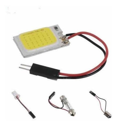 Bombillo Muelita Galleta 18 Led/smd Techo Carro Luz Blanca