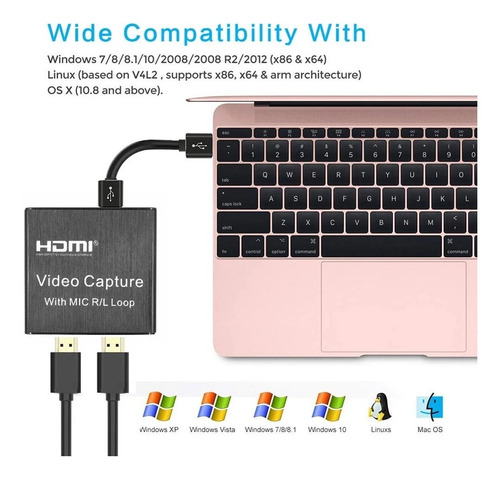 Cartão De Captura De Vídeo 4k Hdmi 1080p Cartão De Captura