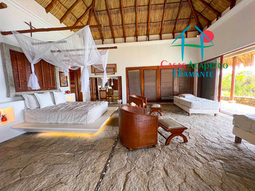 Cad Casa Los Cocoteros. Playa Privada A La Laguna De Tres Palos. 2 Albercas Privadas. Cocina Industrial