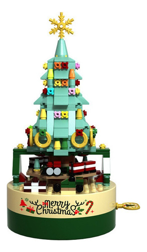 Árbol De Navidad Giratorio Con Bloques De Construcción, Jugu