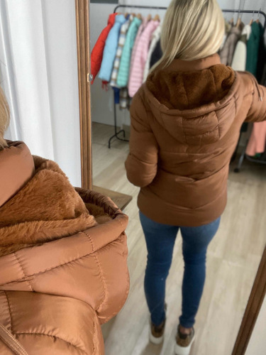 Imagen 9 de 10 de Campera Puffer Forrada En Piel The Big Shop
