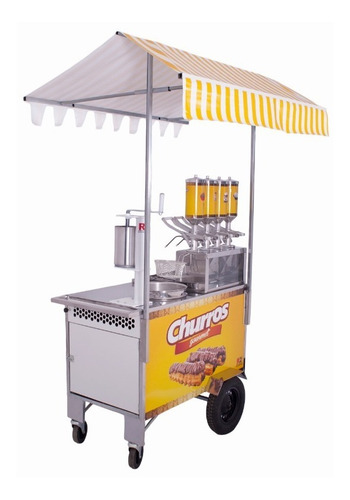 Imagem 5 de 5 de Carrinho De Churros Gourmet Masseira Fuso E 4 Doceiras - R2