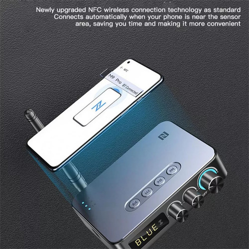 Transmisor Receptor De Audio Bluetooth 5.1 Con Aux Rca
