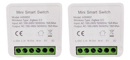 2 Interruptores De Inicio Inalámbricos Tuya Zigbee Yandex Al