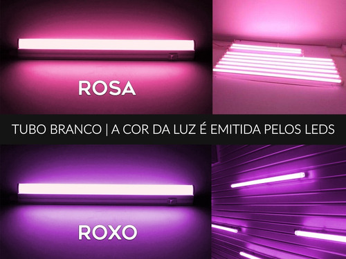 30 Lâmpadas Led Tubular T8 Colorida 9w 60cm Bivolt Vidro