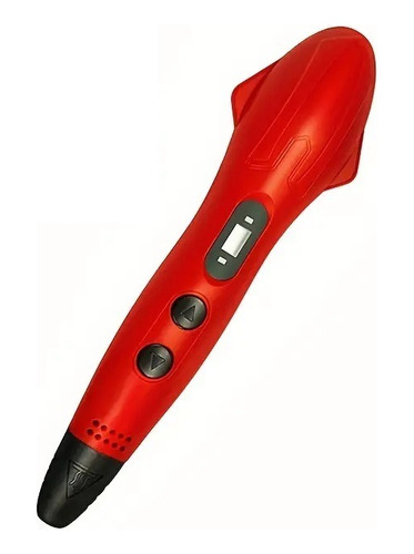 Lápiz Impresora 3d Pla Abs Sm-03 Lcd + 54m De Filamentos Red