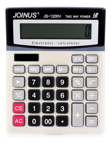 Calculadora Eletronica Js-1200v Comercial 12 Digitos Estudar