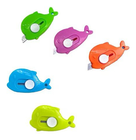 4pzs Mini Cuter Mini Navaja Cortador De Papel Forma Ballena