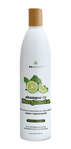 Shampoo Anticaída Y Crecimiento De Bergamota 500 Ml  Beohemp