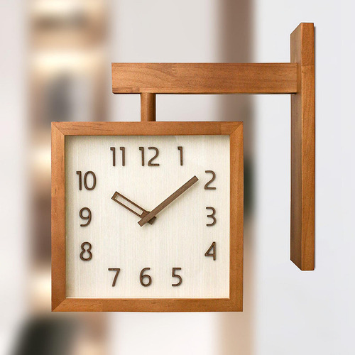 Reloj De Pared Decorativo Para El Hogar, Marrón Oscuro