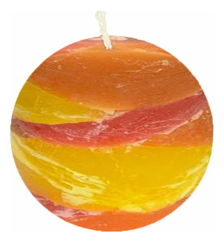 Vela Bola Capa Perfume Hecha Mano 4  Desert Sunset