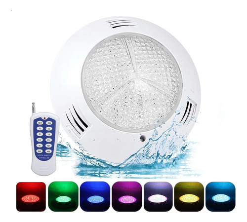 Lampara Para Alberca 35w Bylifity Luz Led Piscina Rgb 7color