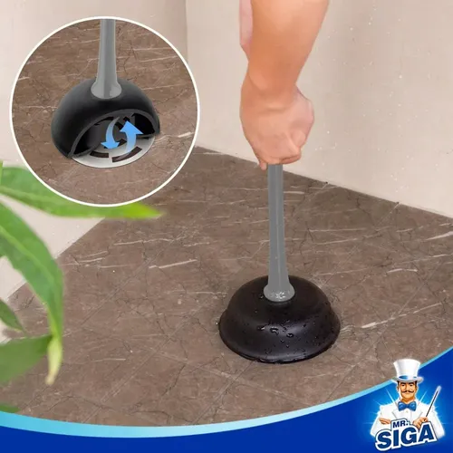 Q Destapador De Inodoro Y Cepillo Para Limpieza Baño Mr.siga