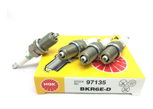 Imagem 3 de 3 de Jogo Velas Ngk Fiat Palio 1.0 Economy Fire Flex 8v 2011 2012